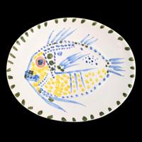 Pablo Picasso POISSON FOND BLANC Charger (A.R. 168) - Sold for $17,500 on 03-03-2018 (Lot 3).jpg